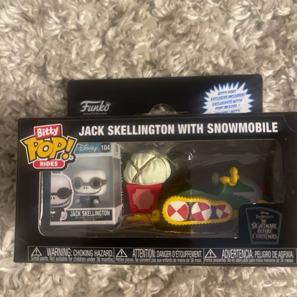 Funko Bitty Pop! Rides Jack Skellington with Snowmobile